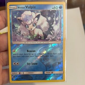 Pokémon Card with Blue and Orange Design